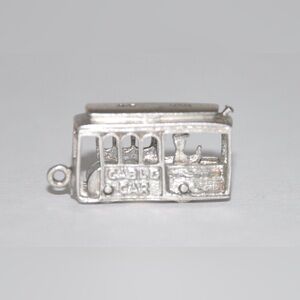 Vintage Sterling Silver 3D San Francisco Cable Car Trolley Charm